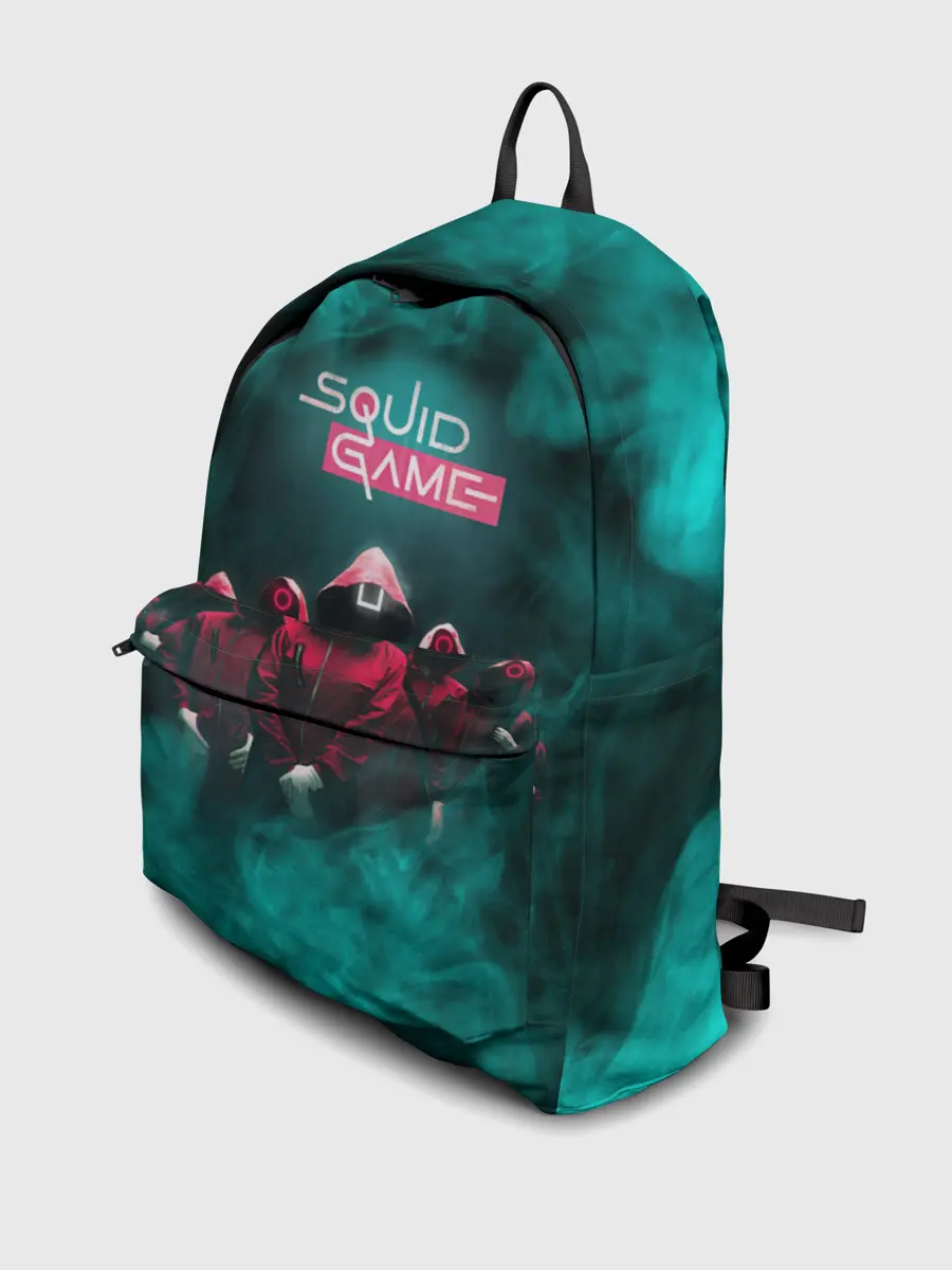 Рюкзак джинсовый / СТРАЖА В МАСКАХ | ИГРА В КАЛЬМАРА