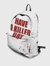 Рюкзак джинсовый / blood have a killer day Dexter