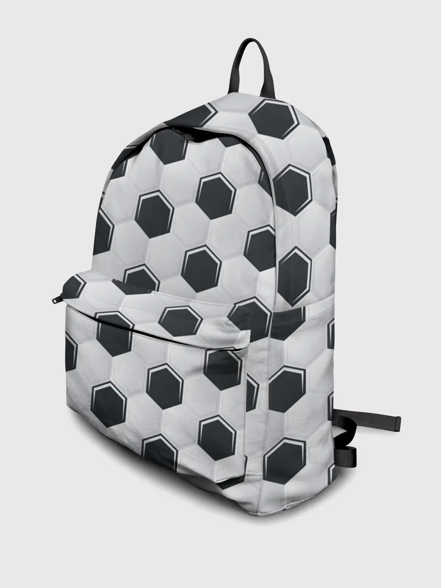 Рюкзак джинсовый / Текстура футбольного мяча