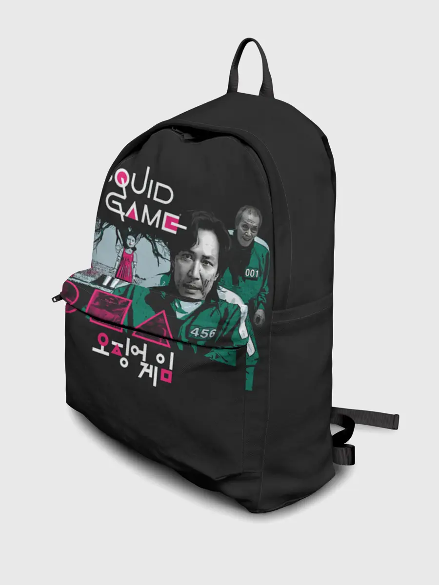 Рюкзак джинсовый / Арт Игры в Кальмара