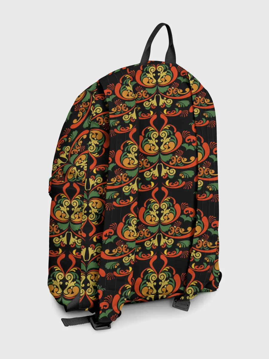 Рюкзак джинсовый / Хохломские узоры II