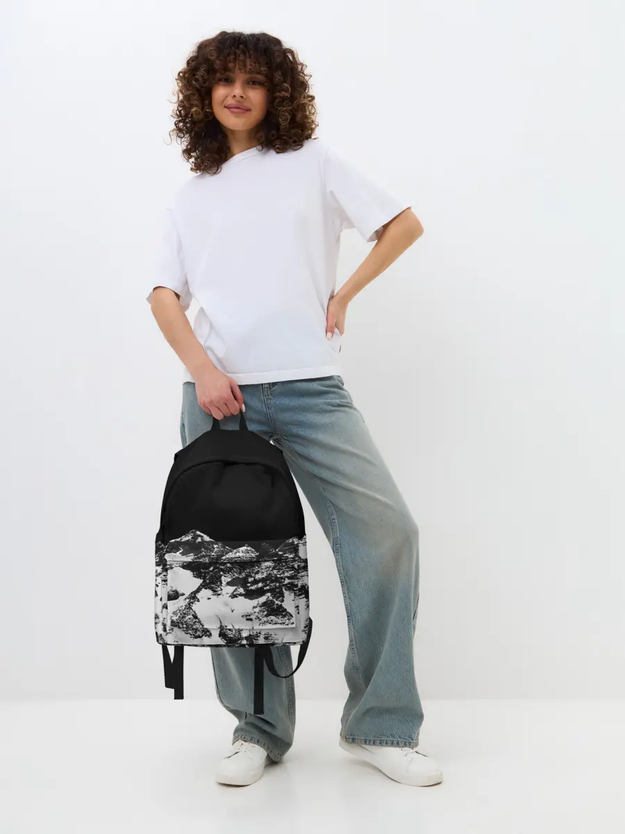 Рюкзак джинсовый / ГОРЫ Ч/Б