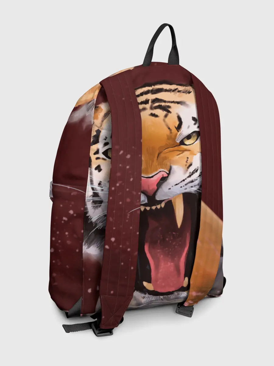 Рюкзак джинсовый / Тигр красавчик сердится