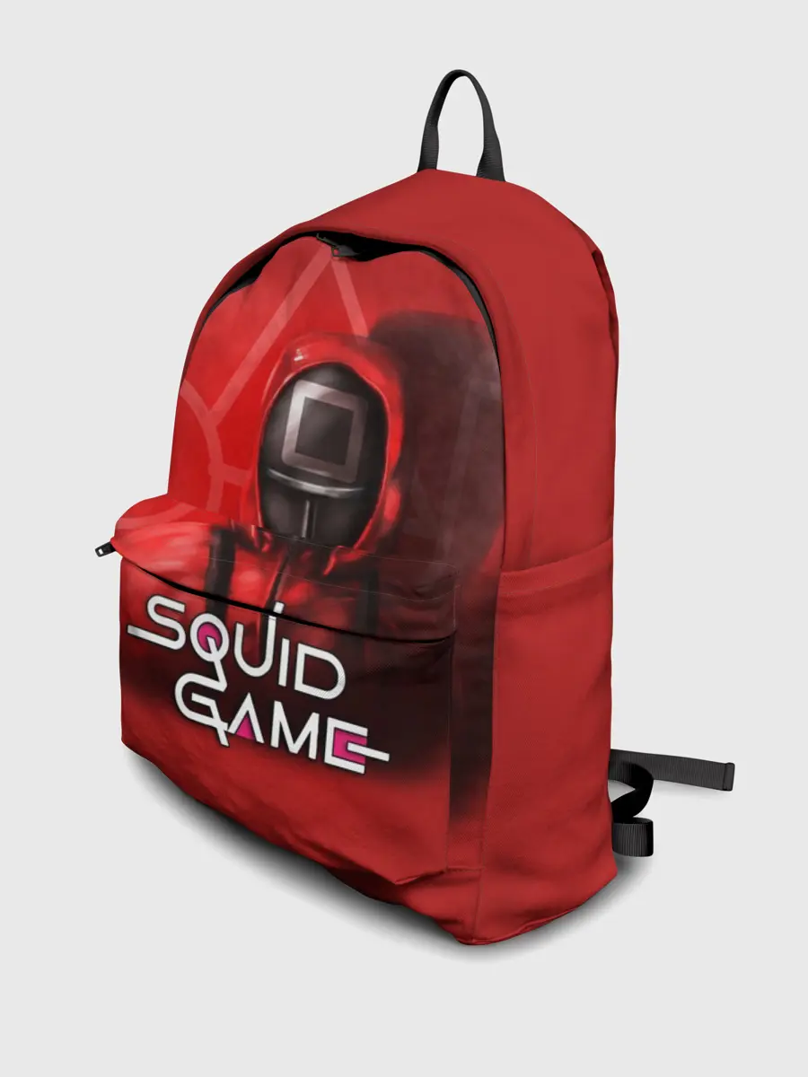 Рюкзак джинсовый / ИГРА В КАЛЬМАРА | КВАДРАТ