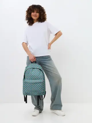 Рюкзак джинсовый / Паттерн хомячков