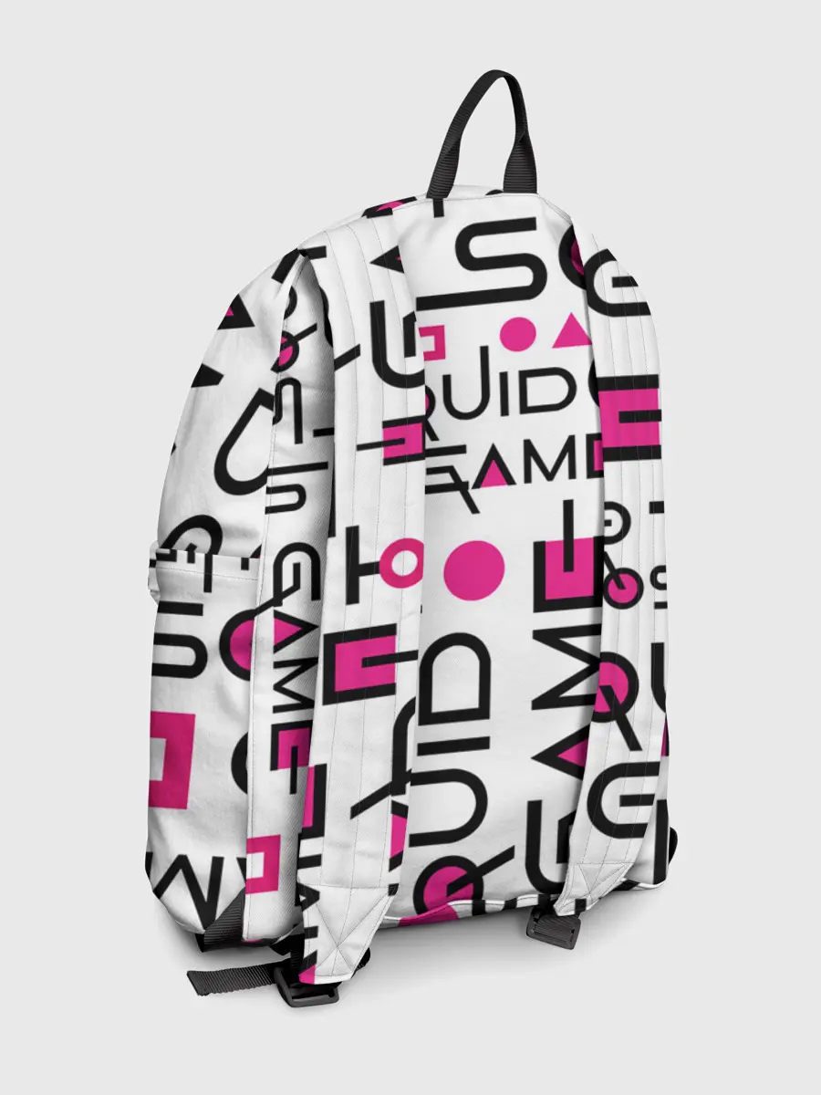 Рюкзак джинсовый / ИГРА В КАЛЬМАРА УЗОР И ПАТТЕРН ЛОГО