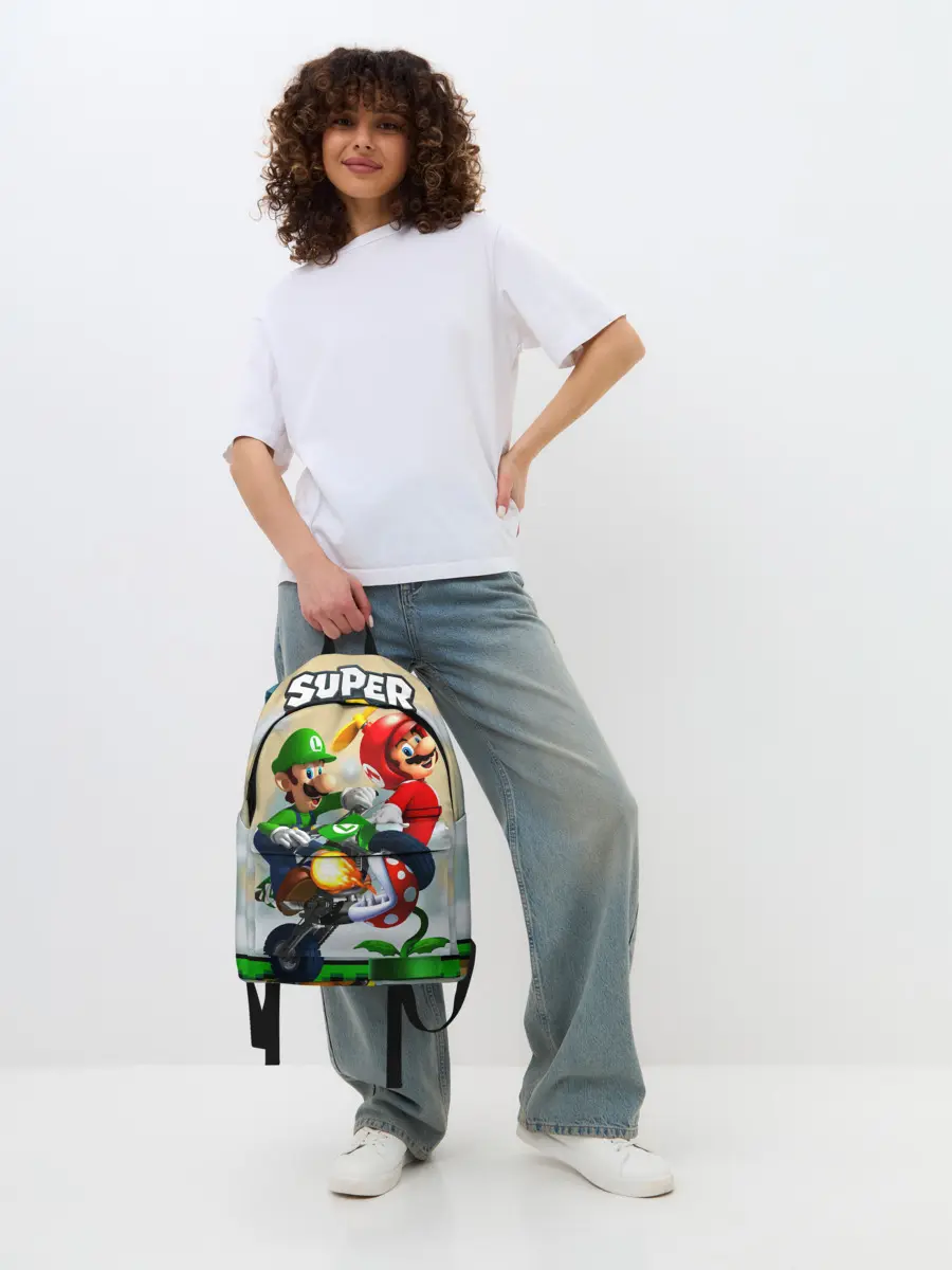 Рюкзак джинсовый / MarioHelmet