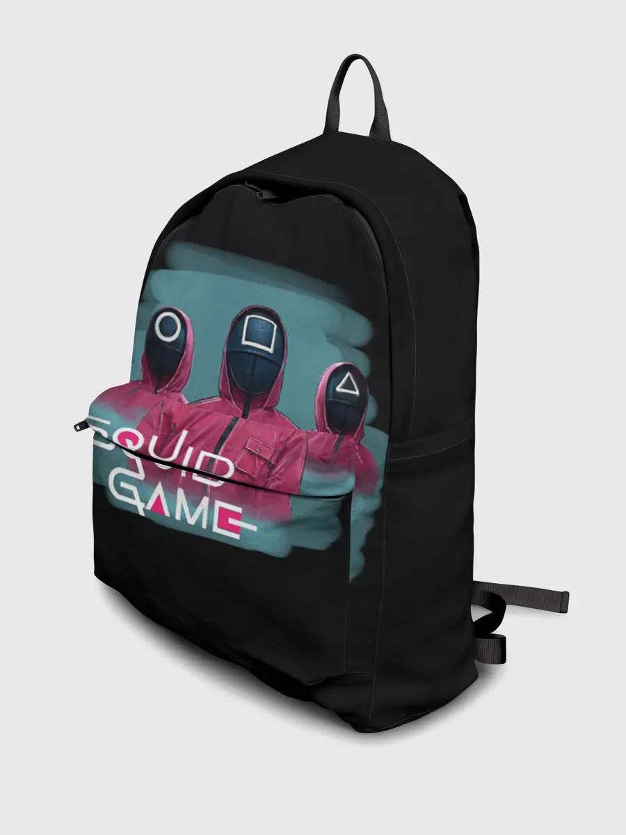 Рюкзак джинсовый / ИГРА В КАЛЬМАРА, СТРАЖИ ИГРЫ