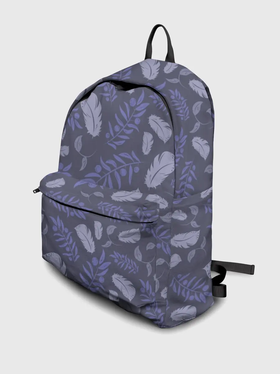 Рюкзак джинсовый / Зимняя абстракция