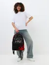 Рюкзак джинсовый / Игра в кальмара брызги крови