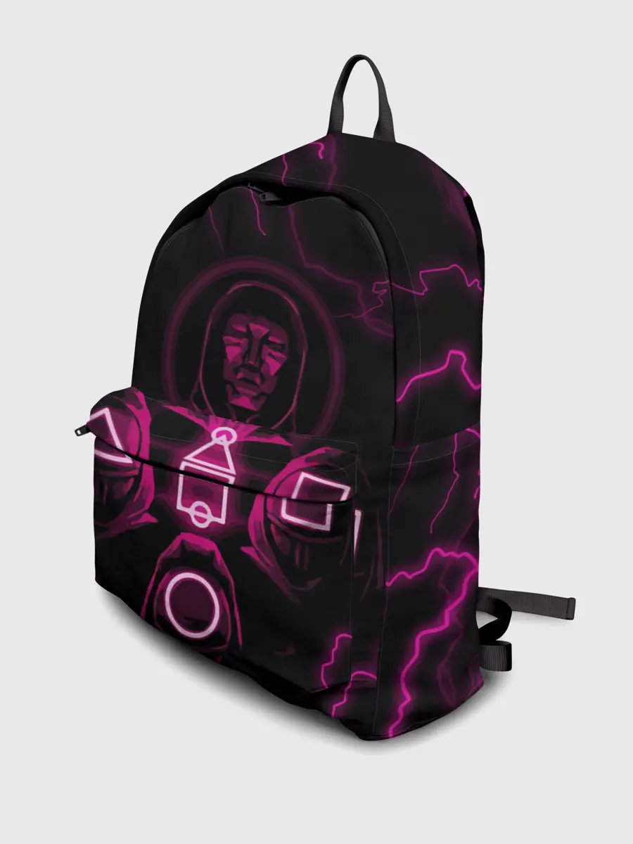 Рюкзак джинсовый / Игра в кальмара смотрящий тут как тут