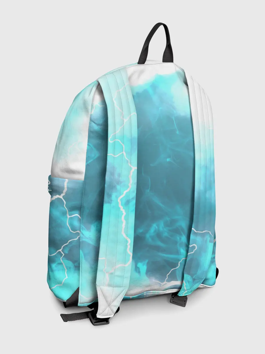 Рюкзак джинсовый / ОХРАНА НА ЧЕКУ | ТРЕУГОЛЬНИК