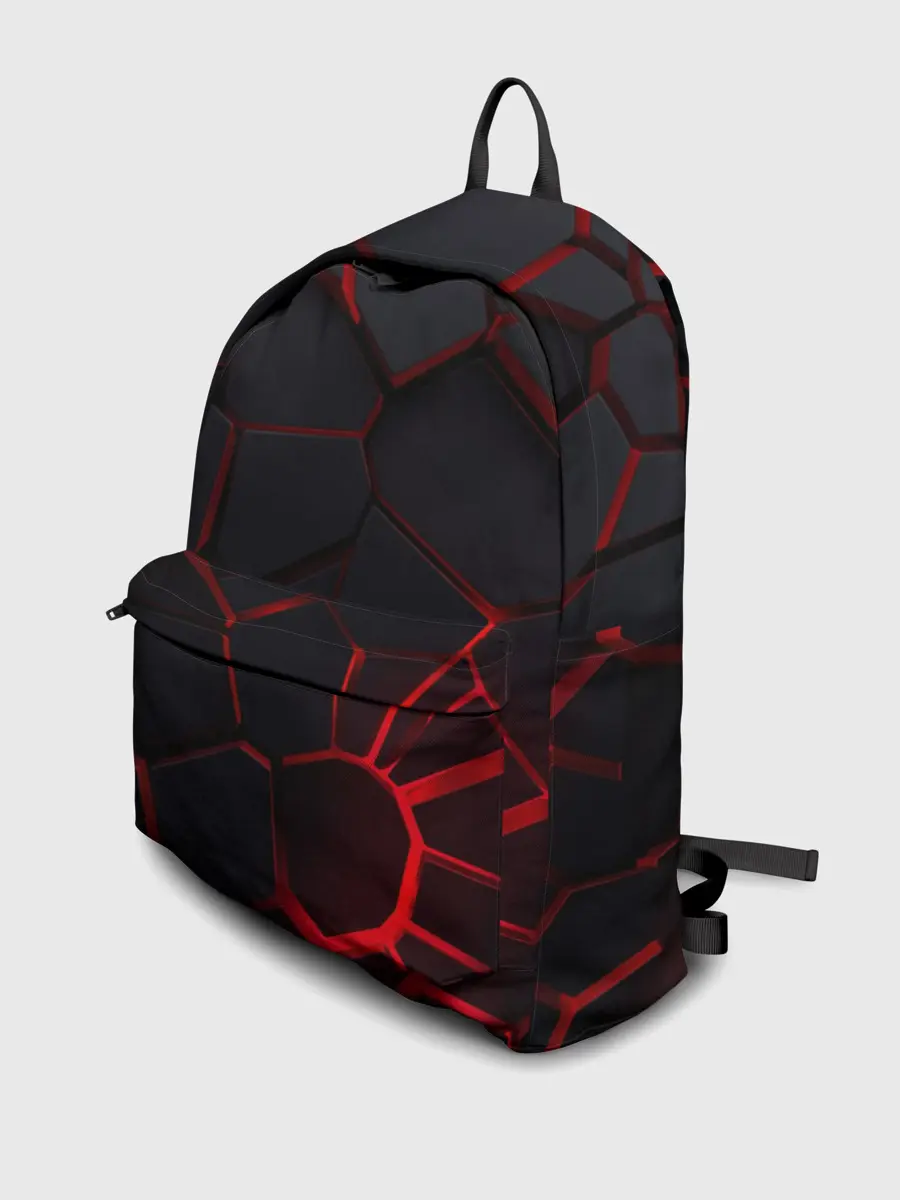 Рюкзак джинсовый / Адские 3D плиты | 3Д геометрия плиты