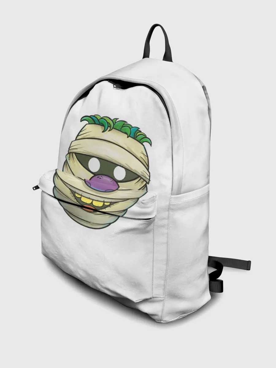 Рюкзак джинсовый / улыбающейся голова мумии