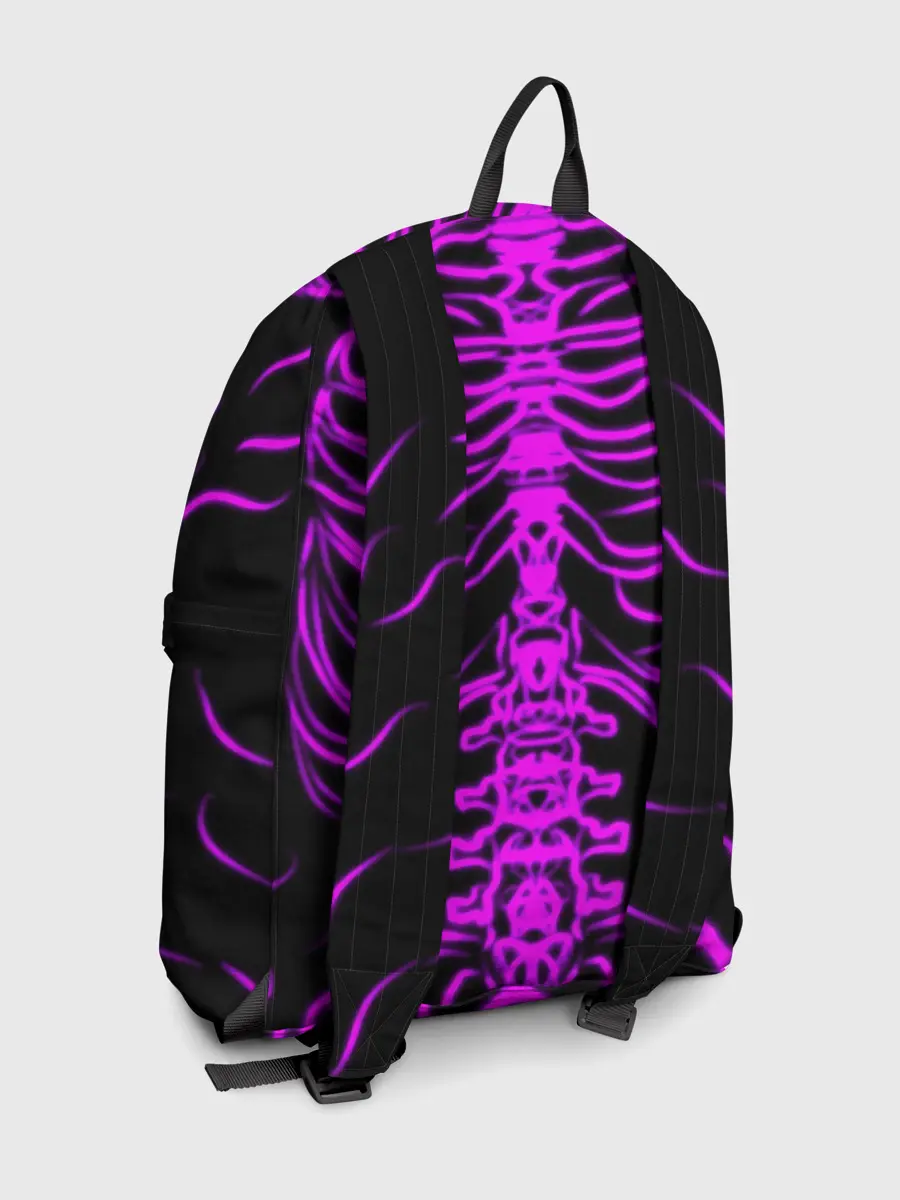 Рюкзак джинсовый / Розовые кости