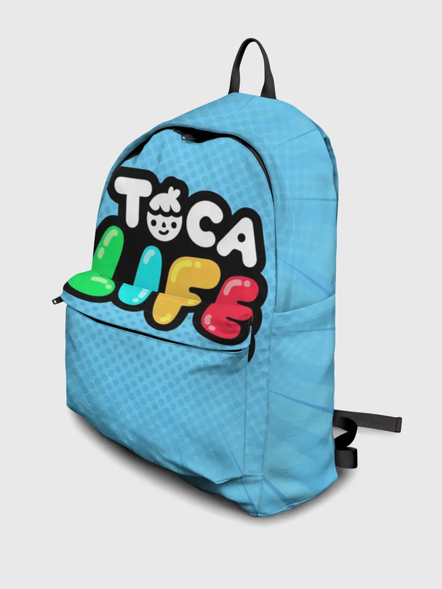 Рюкзак джинсовый / Toca Boca logo | Тока Бока логотип