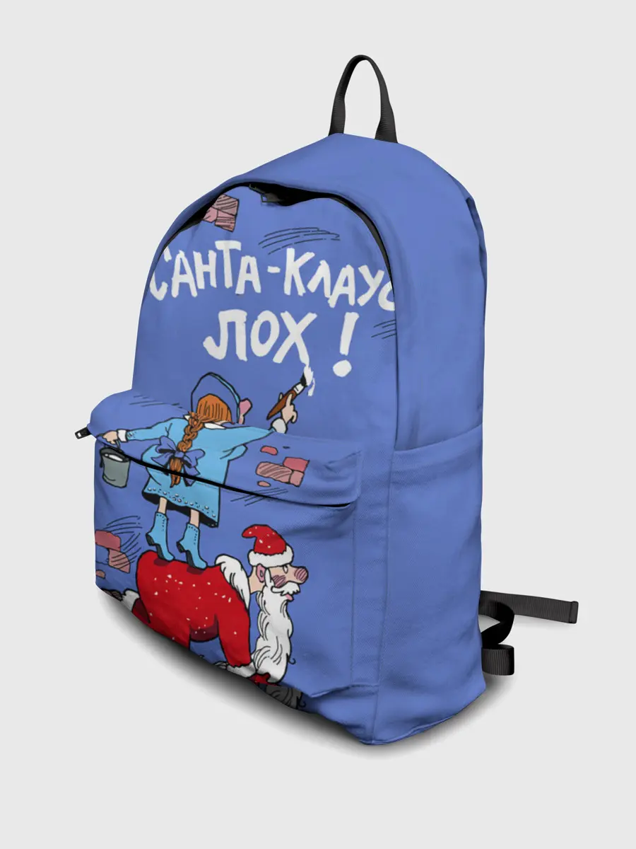 Рюкзак джинсовый / Санта Клаус лох