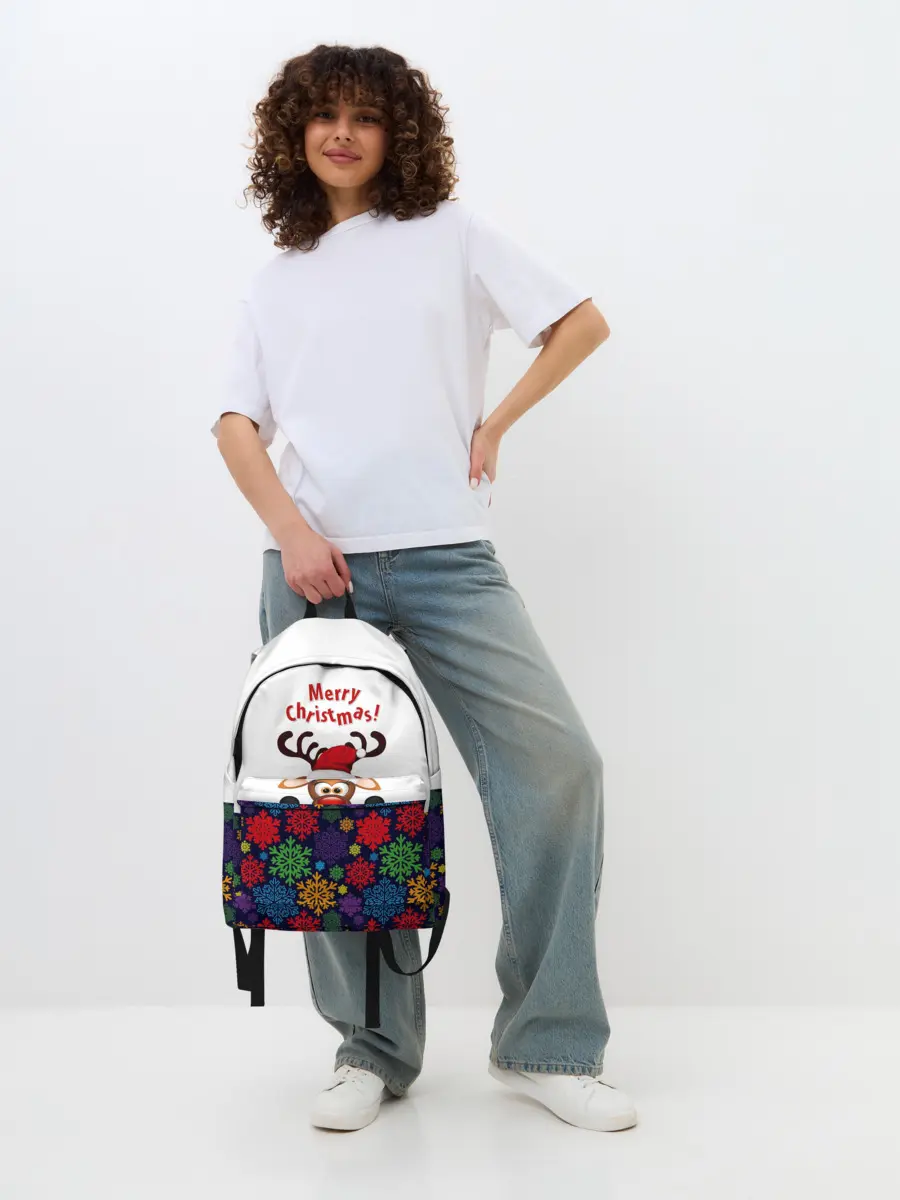 Рюкзак джинсовый / Merry Christmas