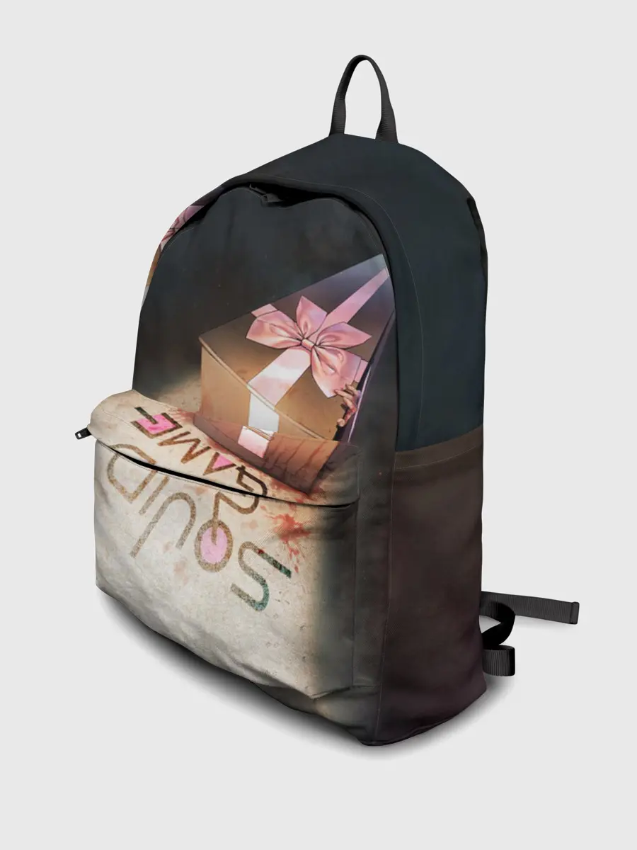 Рюкзак джинсовый / ИГРА В КАЛЬМАРА ГРОБ | SQUID GAME