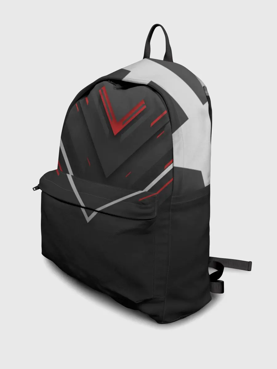 Рюкзак джинсовый / футуристический вектор