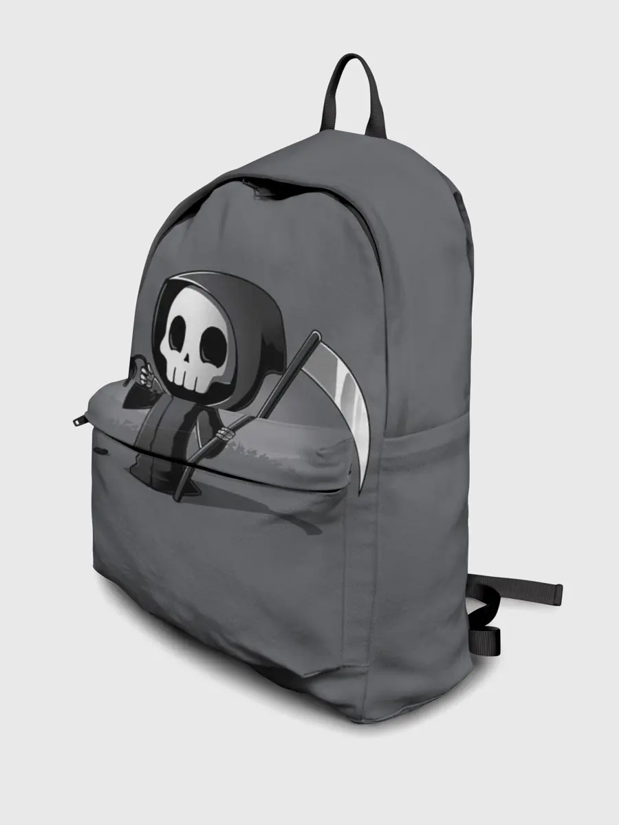 Рюкзак джинсовый / жнец и цветок