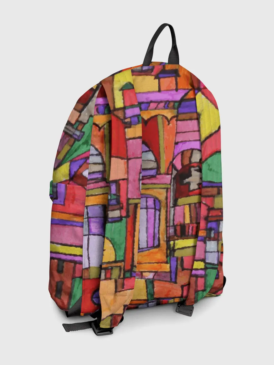 Рюкзак джинсовый / Скетч большого города