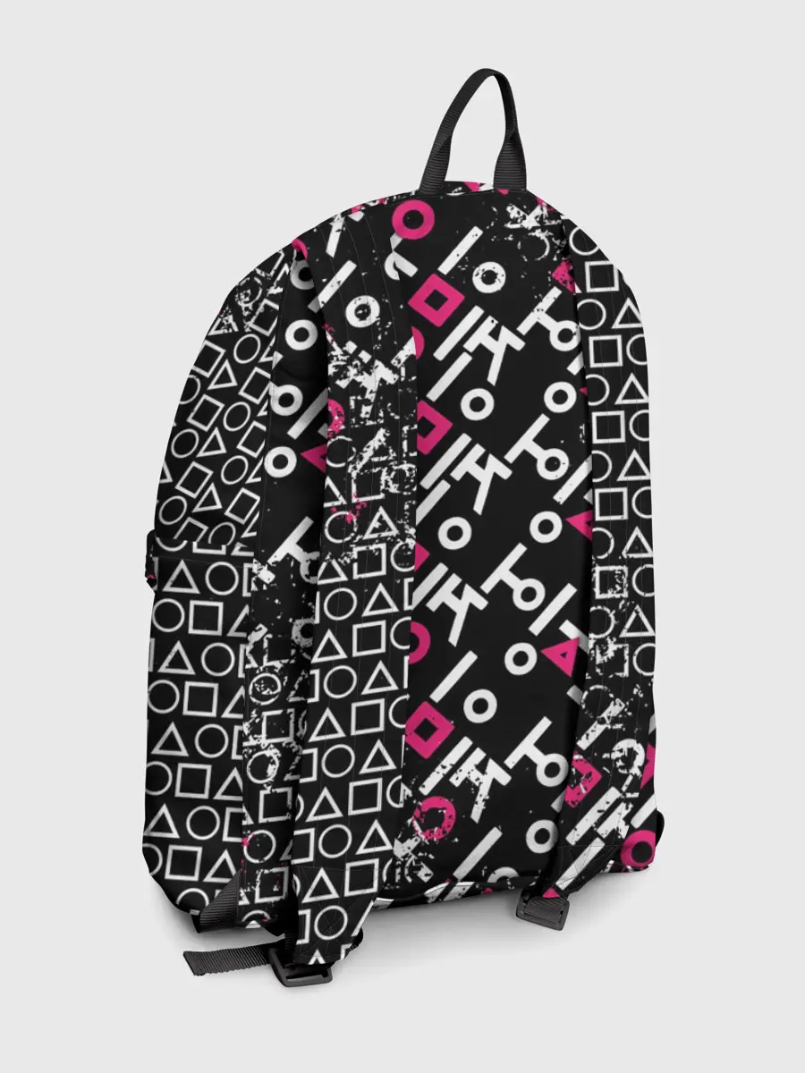 Рюкзак джинсовый / ИГРА В КАЛЬМАРА СТРАЖ КВАДРАТ | SQUID GAME