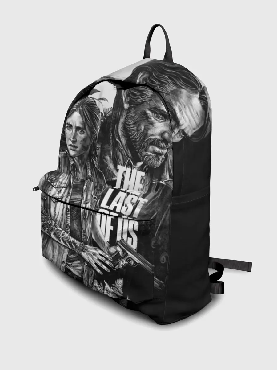 Рюкзак джинсовый / THE LAST OF US ЧЁРНО БЕЛЫЙ