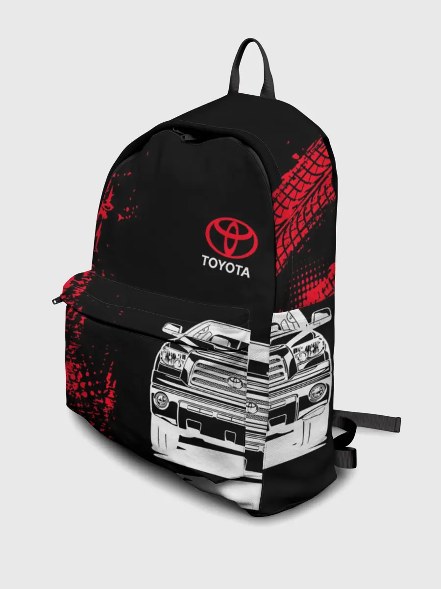 Рюкзак джинсовый / Тойота | Красные следы