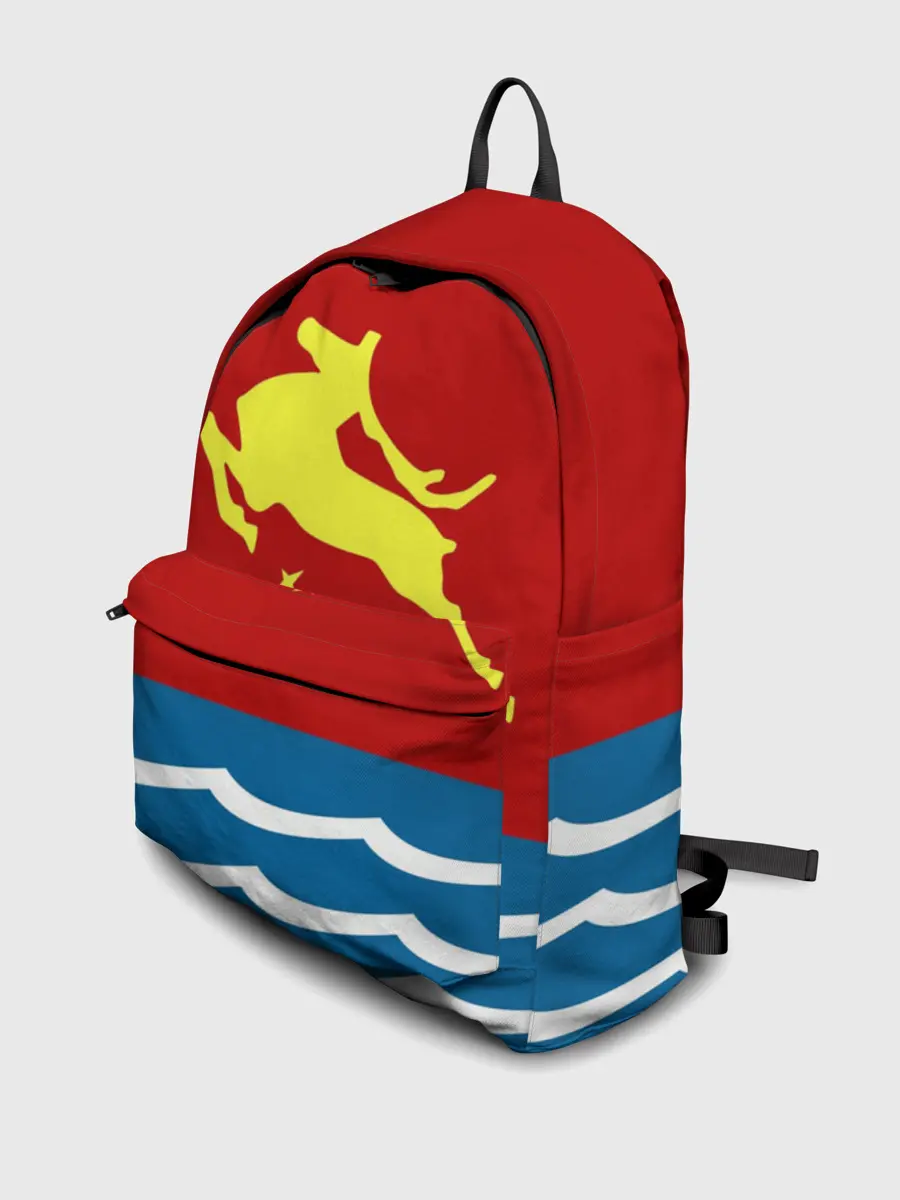 Рюкзак джинсовый / Герб Магадана