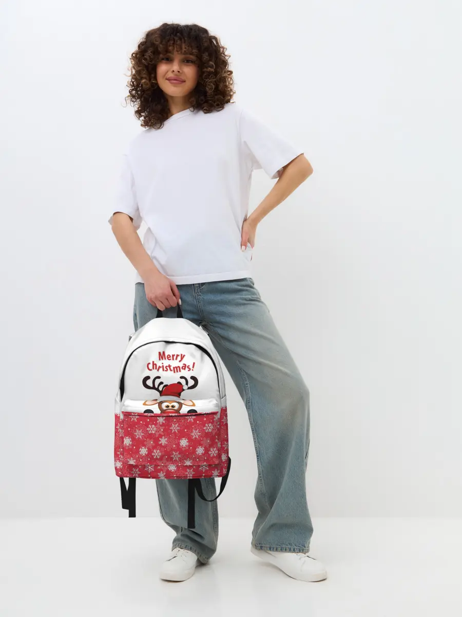 Рюкзак джинсовый / Оленёнок