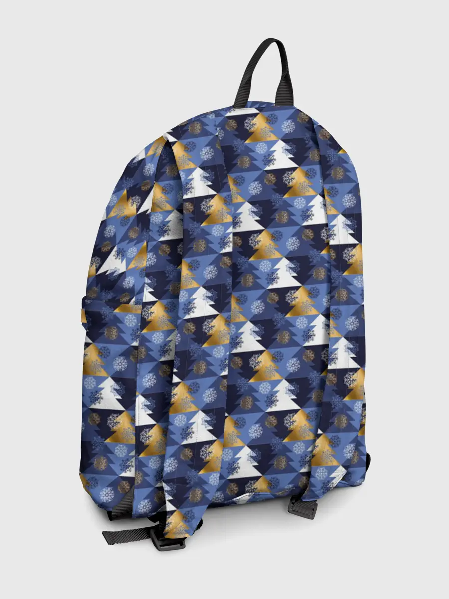 Рюкзак джинсовый / Ёлочки - Снежинки