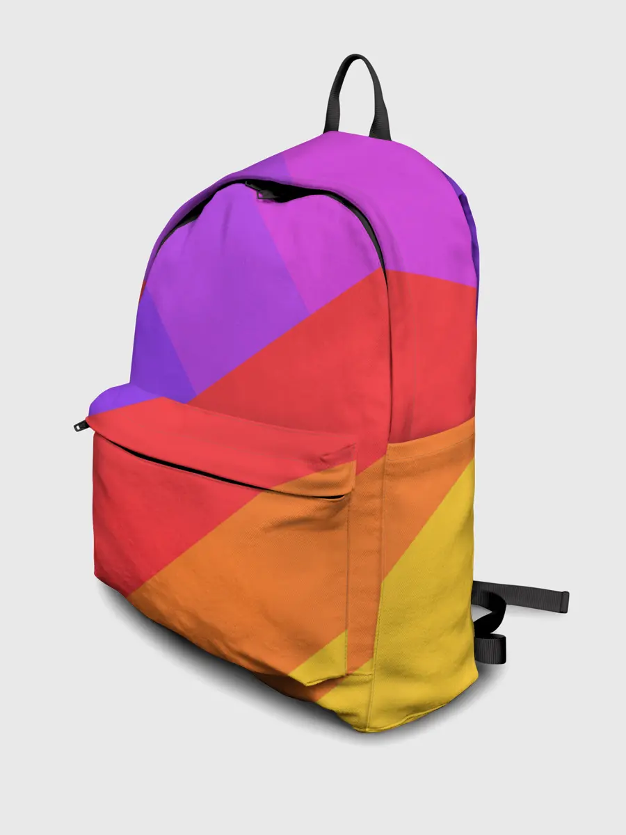 Рюкзак джинсовый / РАДУЖНАЯ ГЕОМЕТРИЯ / RAINBOW GEOMETRY