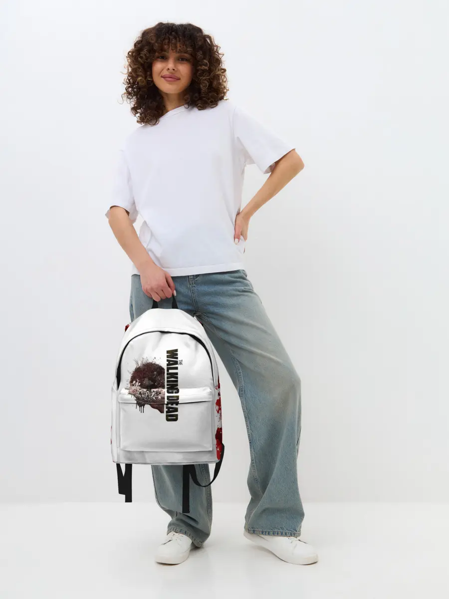 Рюкзак джинсовый / Ходячие Мертвецы 11