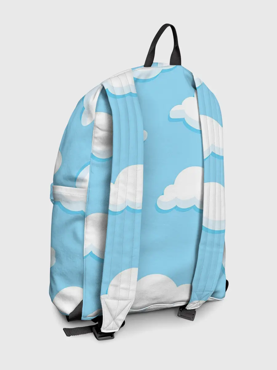 Рюкзак джинсовый / Белые облака