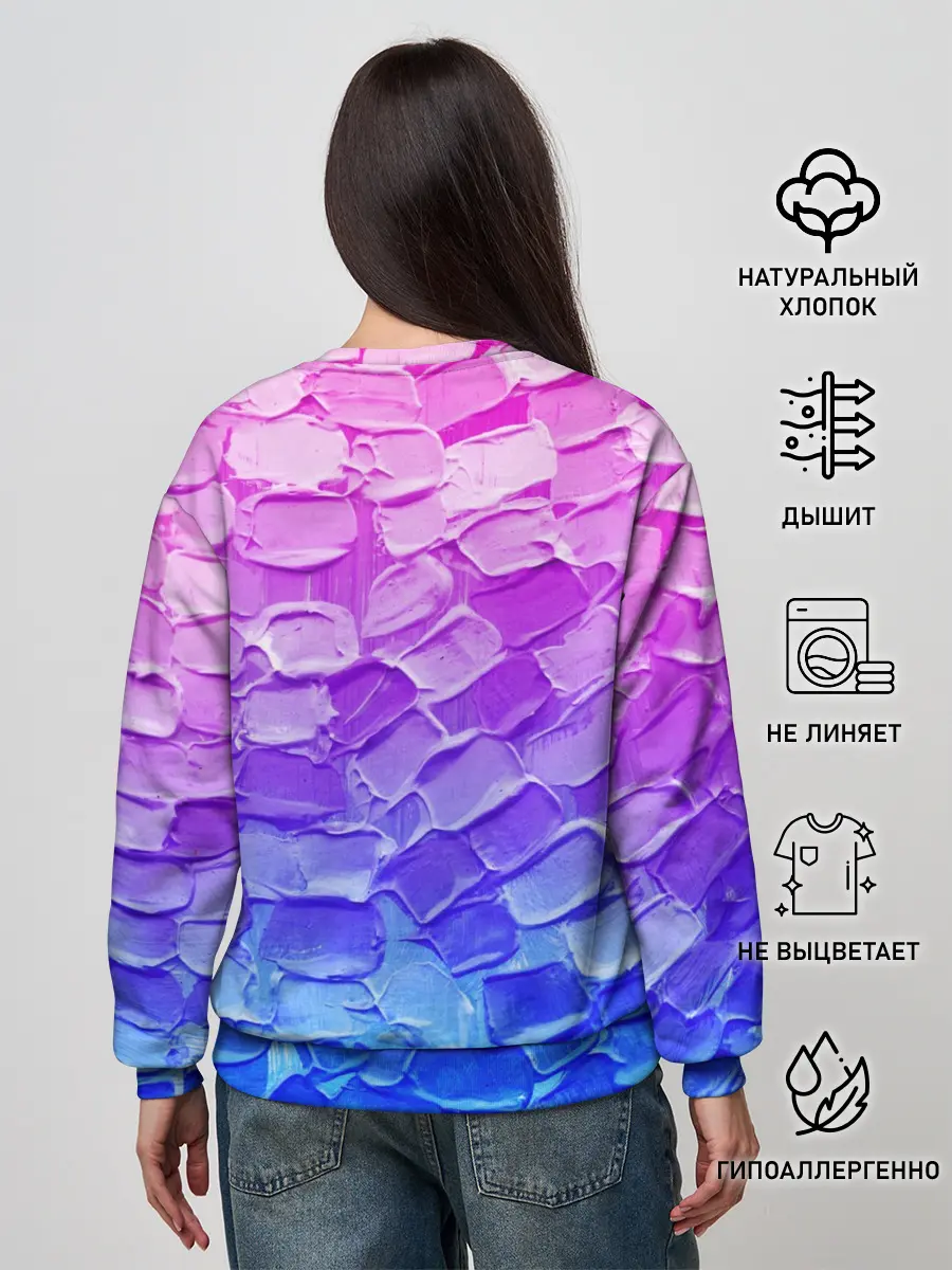 Женский свитшот / Необычные краски