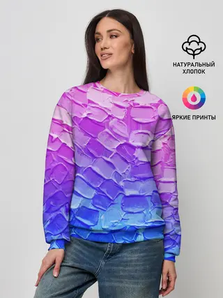 Женский свитшот / Необычные краски