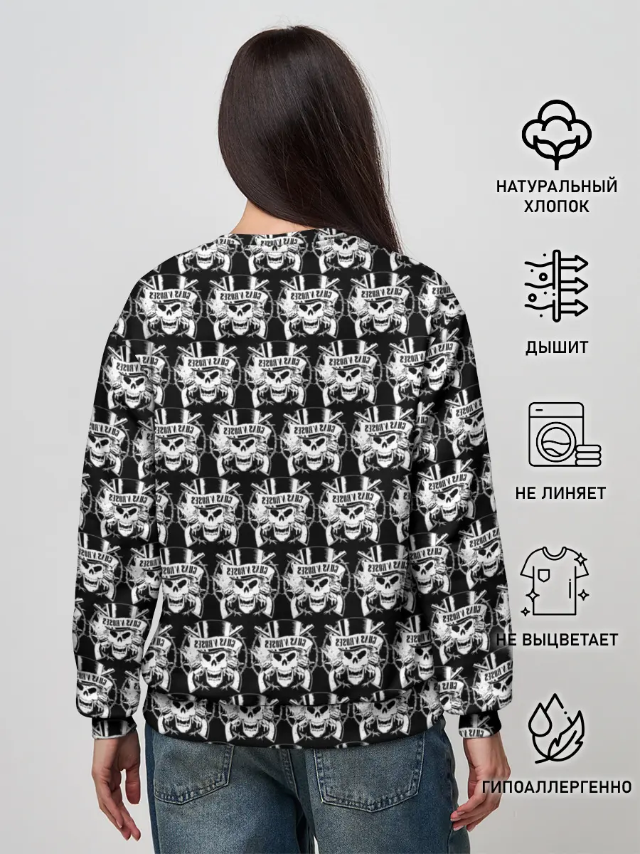 Женский свитшот / Guns n roses