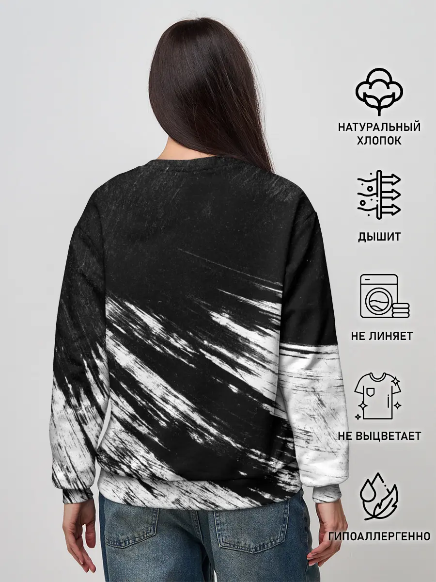 Женский свитшот / abstraction black&white