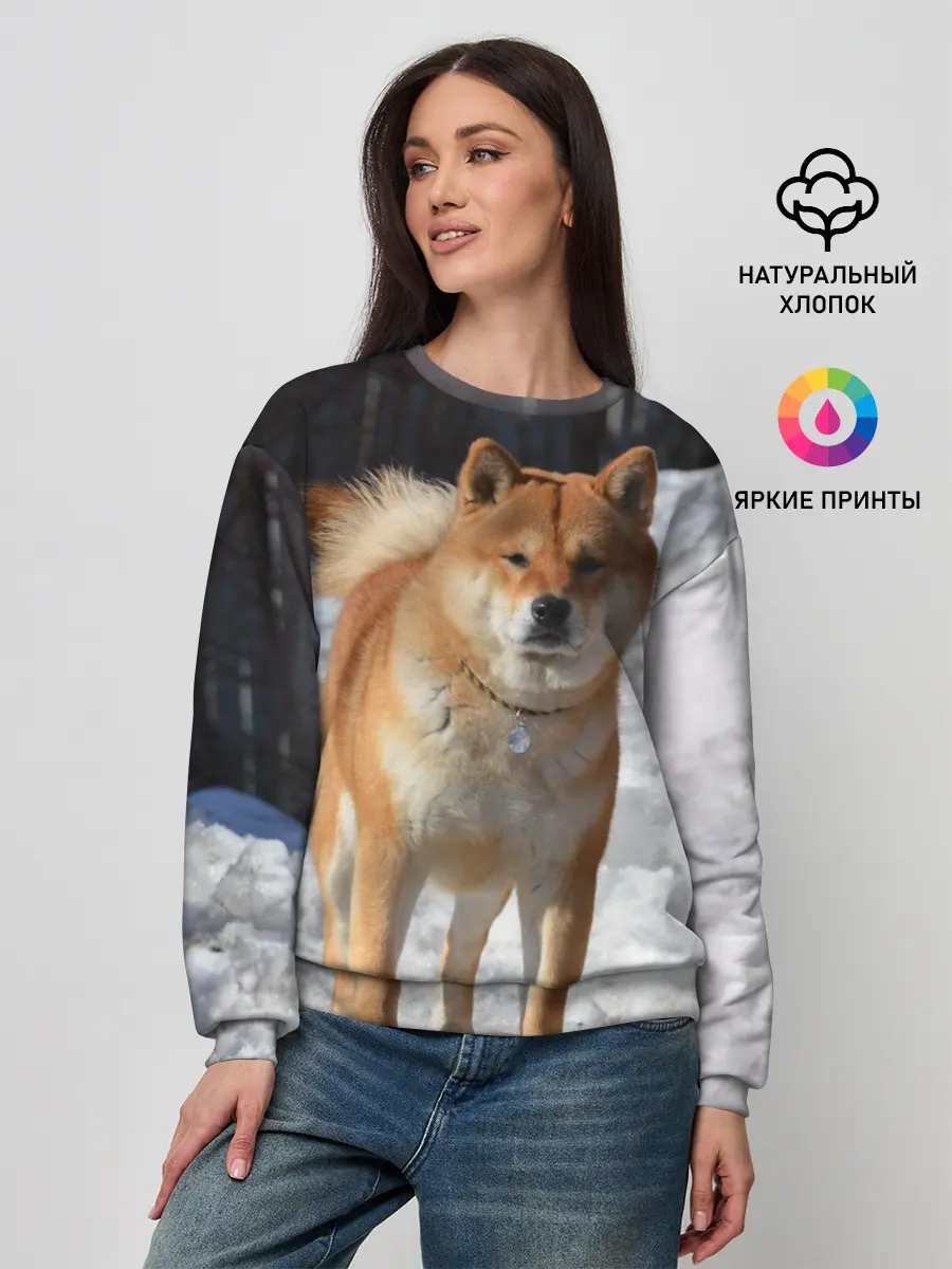 Женский свитшот / Акита-ину