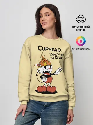 Женский свитшот / Cuphead