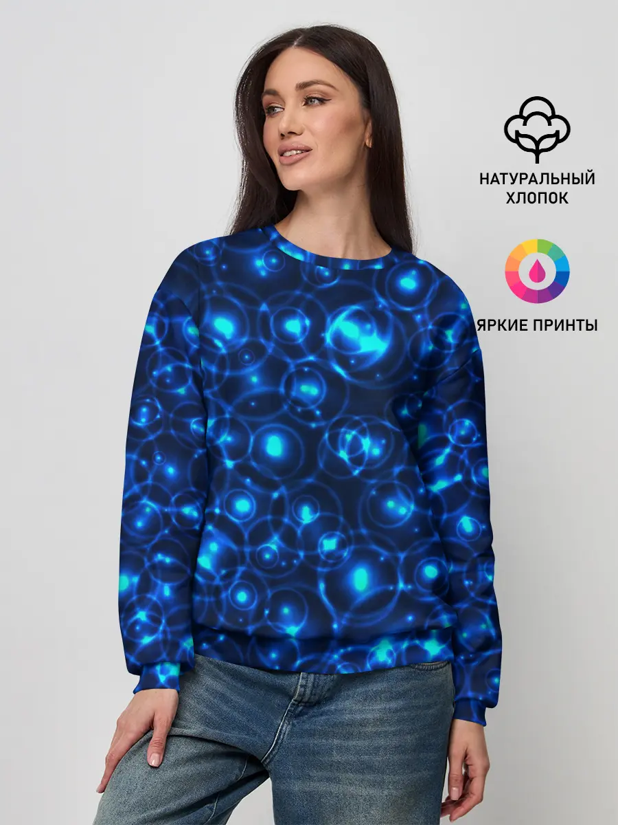 Женский свитшот / Пузырчатый абстракт