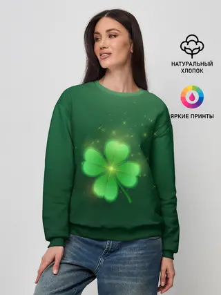 Женский свитшот / Клевер удачи