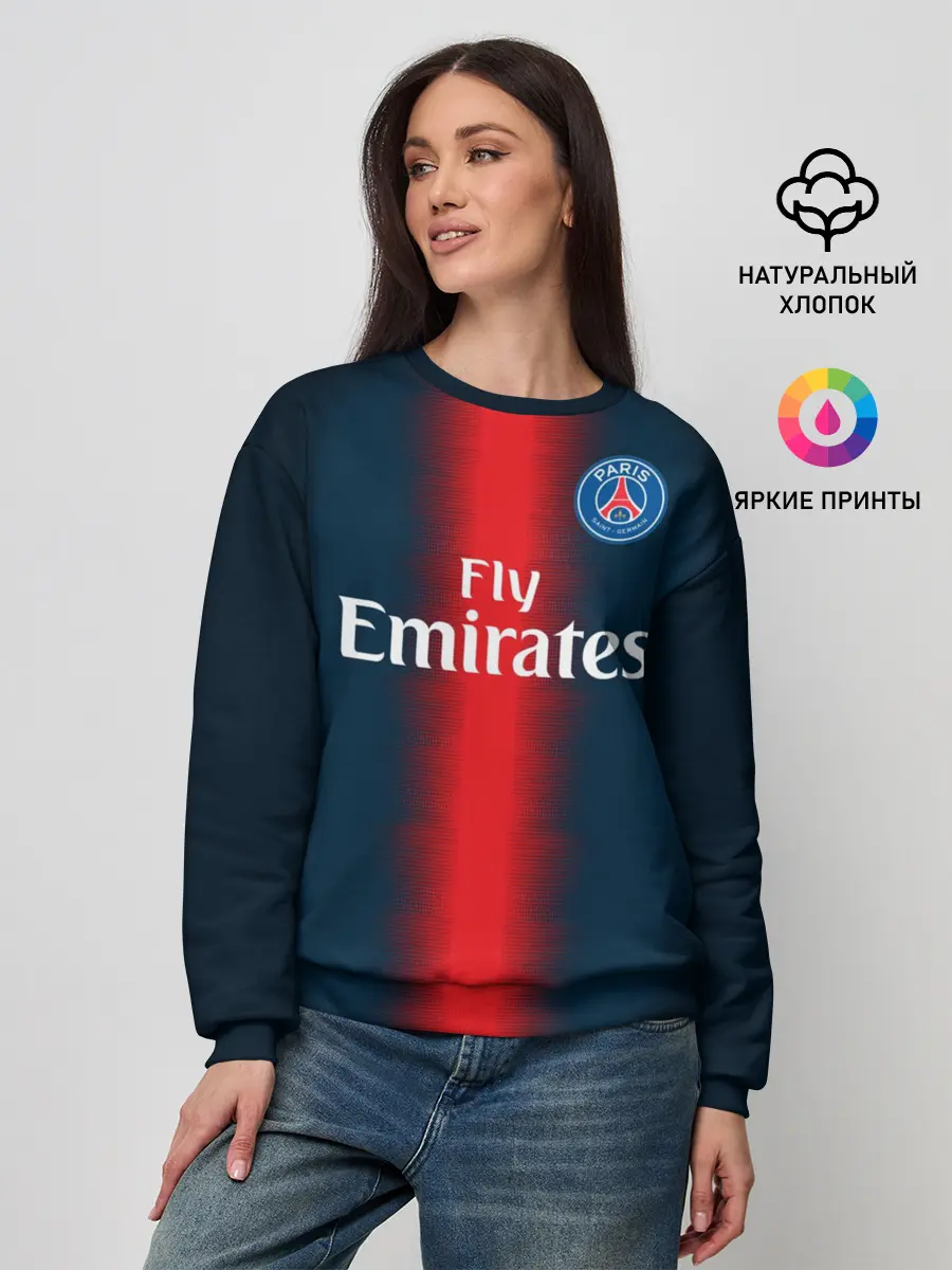 Женский свитшот / PSG Форма Новая Home 18/19