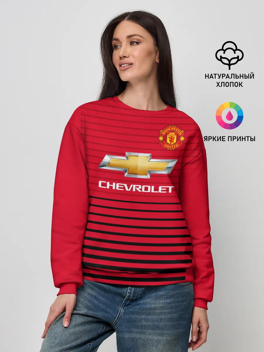 Женский свитшот / Man United Форма Home 18/19