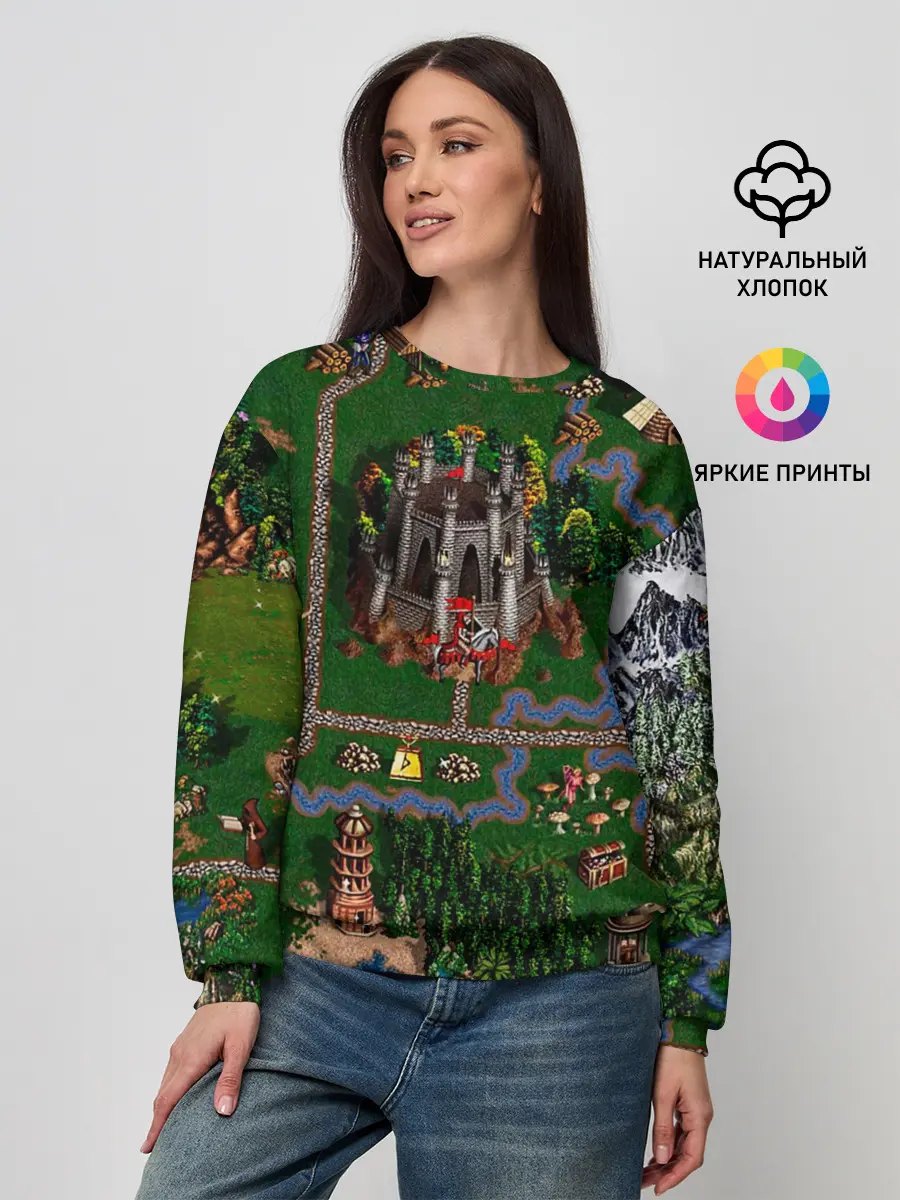 Женский свитшот / Карта