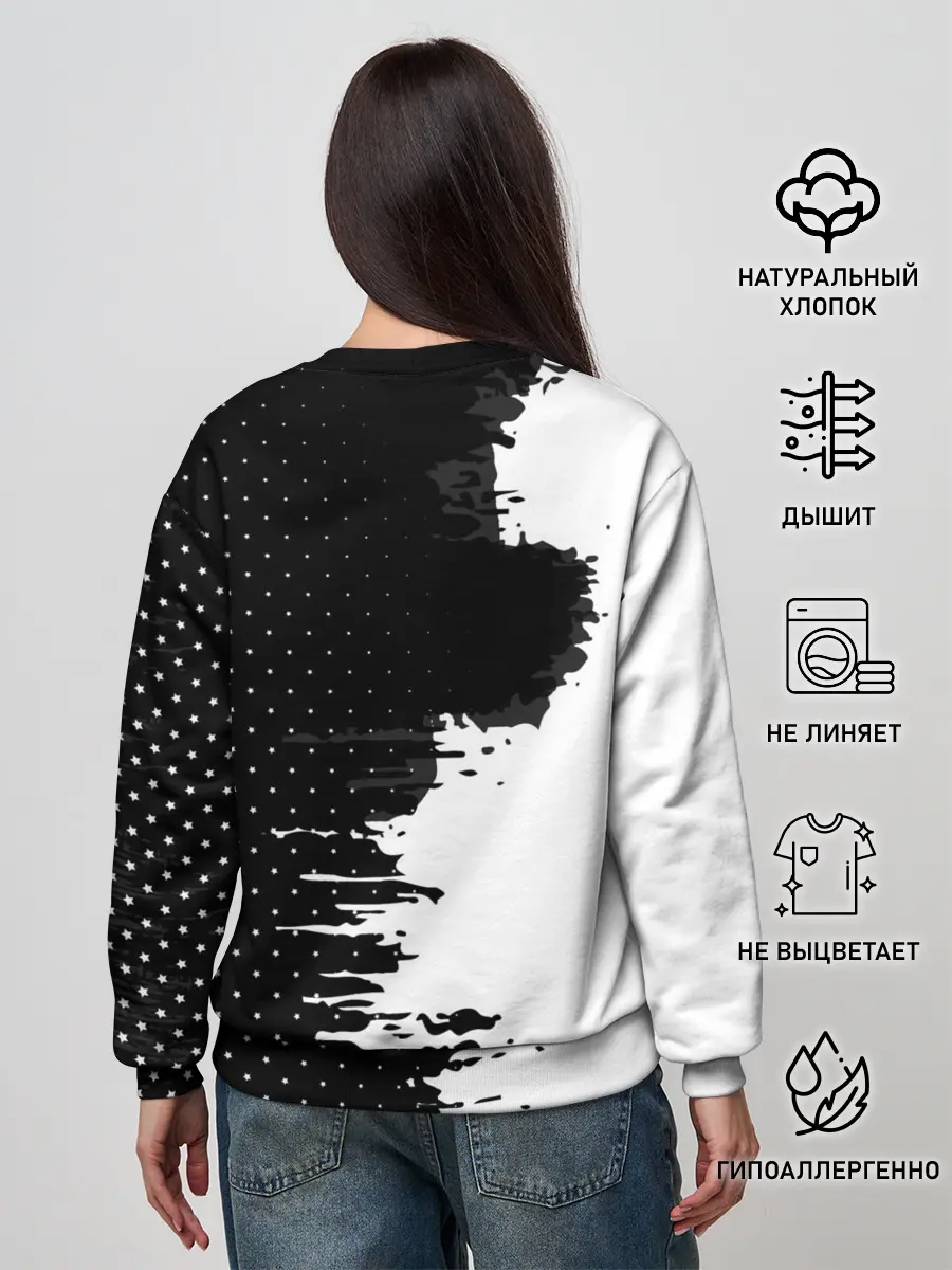 Женский свитшот / Barcelona uniform black 2018