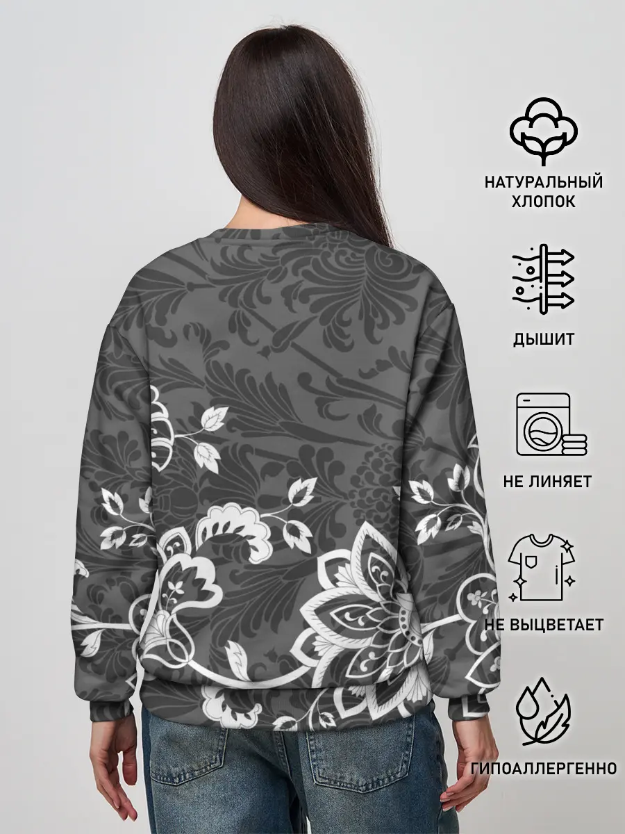 Женский свитшот / Кружевной узор