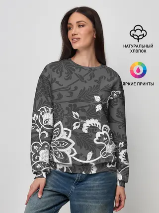 Женский свитшот / Кружевной узор