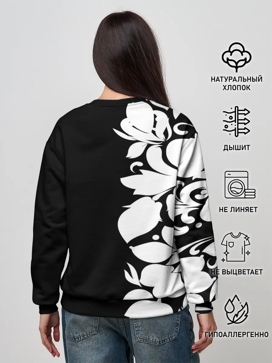 Женский свитшот / Russia Black&White Style